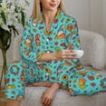 thumbnail image 6 of Naloa fall cute gnome Pumpkin Pajamas for Women Set, Womens Pajama Sets, Lounge Sets for Women, 2pjs for Women-Small, 6 of 7