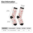 thumbnail image 2 of Fotbe Hand Drawn Hearts Pattern Long Socks for Men & Women – Breathable & Stretchy Compression Socks, Ideal for Running, Travel, and Everyday Wear Size 5-11, 2 of 6