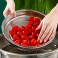 thumbnail image 6 of 1pc Stainless Steel Multi-Functional Steamer Basket, Uncharged Kitchen Strainer for Steaming Rice, Dumplings, and Vegetables, 6 of 7