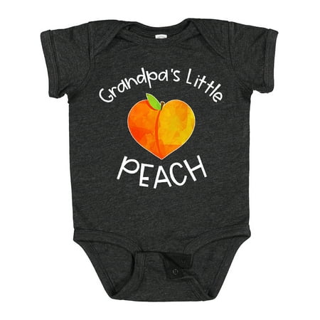 

Inktastic Grandpa s Little Peach Cute Peach Heart Boys or Girls Baby Bodysuit