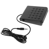 KAKOWELY 1Set Rectangular Electric Piano Keyboard Sustain Pedal with Black ABS and Metal Material for Musicians