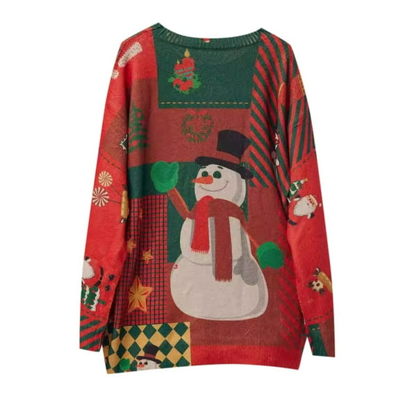 TJAZFJPA Turtleneck Sweater Women Christmas Sweater Christmas Tree Crewneck with Snowflake and Snowman Pattern Short Sleeve Sweater for Women Womens Fall Sweaters 2024 V Neck