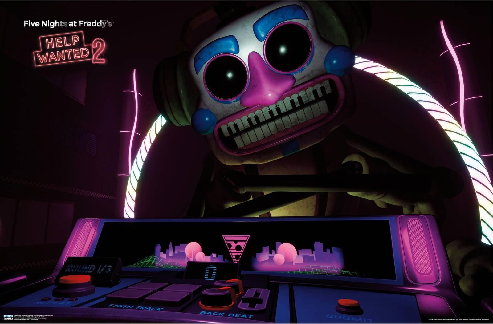 Five Nights at Freddy's: Help Wanted 2 - DJ Music Man Canvas Wall Poster, 22.375" x 34"