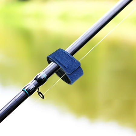 Fishing Rod Belt Neoprene Stretchy Hook Loop for Wrapping Rods 9.65x1.18in 4 Colors Durable Secure