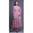 thumbnail image 2 of Bimba Women Cotton Smocked Boho Renaissance Long Ruffle Maxi Dress-X-Small, 2 of 5