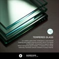 thumbnail image 5 of Fine Fixtures Frameless Shower Glass Door - Clear Double Sliding Shower Door with Tempered Glass - Shower Glass Panel Bathroom Door, Hardware Complete Kit 48" W x 80" D in Black Finish, 5 of 11