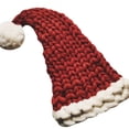 thumbnail image 1 of Gorro de punto de bola larga para mujer, gorro puntiagudo de invierno de Navidad de ganchillo informal para niña Methold JR0767-03, 1 of 7