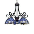 thumbnail image 2 of Radiance Goods Dragonfly Tiffany-Style Dark Bronze 5 Light Chandelier 25" Wide, 2 of 5