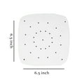 thumbnail image 7 of Tswift 100-Count Air-Fryer Perforated Parchment Paper, 6.5 in Square Non-Stick Oil-Absorbing Sheets for Steaming, Baking & Frying, Food-Grade White Liners, 100Pcs Oil Absorbing Paper, 7 of 7