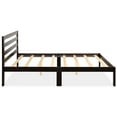 thumbnail image 2 of Patiojoy Wooden Platform Bed Full Size Bed Frame Slat Support with Headboard, 2 of 8