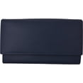 thumbnail image 5 of Swiss Marshall Women RFID Blocking Real Leather Wallet - Clutch Checkbook Wallet for Women Blue, 5 of 8