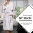 thumbnail image 4 of Superior Terry Cotton Adult Unisex Soft Lightweight Bathrobe, Extra Large, Lilac, 4 of 8