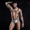 thumbnail image 2 of Men's Sexy Bodysuit Cutout Lingerie Cosplay Seduction Uniform Nightclub Costume, 2 of 4