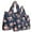 Corsage, variant on Wrapables Large & Small Foldable Tote Nylon Reusable Grocery Bags, Set of 2, Wild Cat