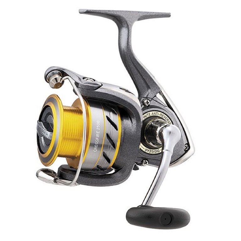 daiwa cf500-3bi crossfire 3bi spinning reel unisex-adult Daiwa, Reel, 2500, 5.3:1 Gear Ratio, 3BB, 1RB Bearings, 31.10
