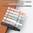 thumbnail image 4 of shiyou-Retractable Gel Pens,7 Pcs 0.5mm Japanese Black Ink Fine Point Morandi Pens for Writing Smooth,Cute Office School Supplies Stationery Gifts for Women Men Stocking Stuffers (Style A), 4 of 4