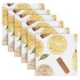 thumbnail image 6 of WOBOGO Lemon Cinnamon Pattern Cloth Napkins 4 Pieces Soft Elegant Touch Durable Absorbent Quick Drying for Elegant Dining, 6 of 8