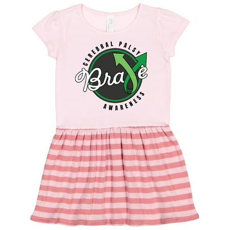 

Inktastic Cerebral Palsy Awareness Brave Gift Toddler Girl Dress