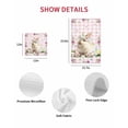 thumbnail image 7 of Easter Cute Bunny Kitchen Dish Towels for Drying Dishes Set of 4, Colorful Eggs Spring Daisy Flowers Pink Plaid Waffle Weave Microfiber Hand Tea Bathroom Towels Quick Dry & Absorbent Towel 15.7x23.6, 7 of 7