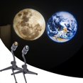 thumbnail image 1 of ShenFei 1pcs Moon Projector, 2 In 1 Moon Earth Projection Lamp, Usb Rechargeable, 360 Rotating Led Atmosphere Led Night Light Y2k Room Decor For Selfie Backgr, 1 of 5