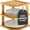 Bamboo, variant on Plate Organizer for Cabinet - 3 Tier Bamboo Corner Shelf Cabinet Organizer for Plates, Bowls, Mugs and Pantry Storage, Space Saving Countertop and Cabinet Corner Shelf, 10 x 10 x 9.5 Inch