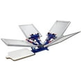 thumbnail image 2 of INTBUYING 4 Color 1 Station Screen Printing Kit Micro-Adjust Press Printer with Flash Dryer Exposure Silkscreen Machine, 2 of 8