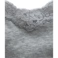 thumbnail image 2 of Aeropostale Womens Solid Classic Lace Cami Tank Top, gris, pequeño, 2 of 2