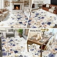 thumbnail image 6 of 5'x7' Area Rugs Purple Spring Floral Washable Area Rugs Non-Slip Indoor Floor Mats Carpet for Living Room Bedroom Dining Room, 6 of 9