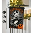 thumbnail image 5 of Halloween Jack Skellington Decorative Garden Flag, Jack O Lantern Pumpkin Yard Outside Decorations, Small Outdoor Home Decor Double Sided 12x18, 5 of 6