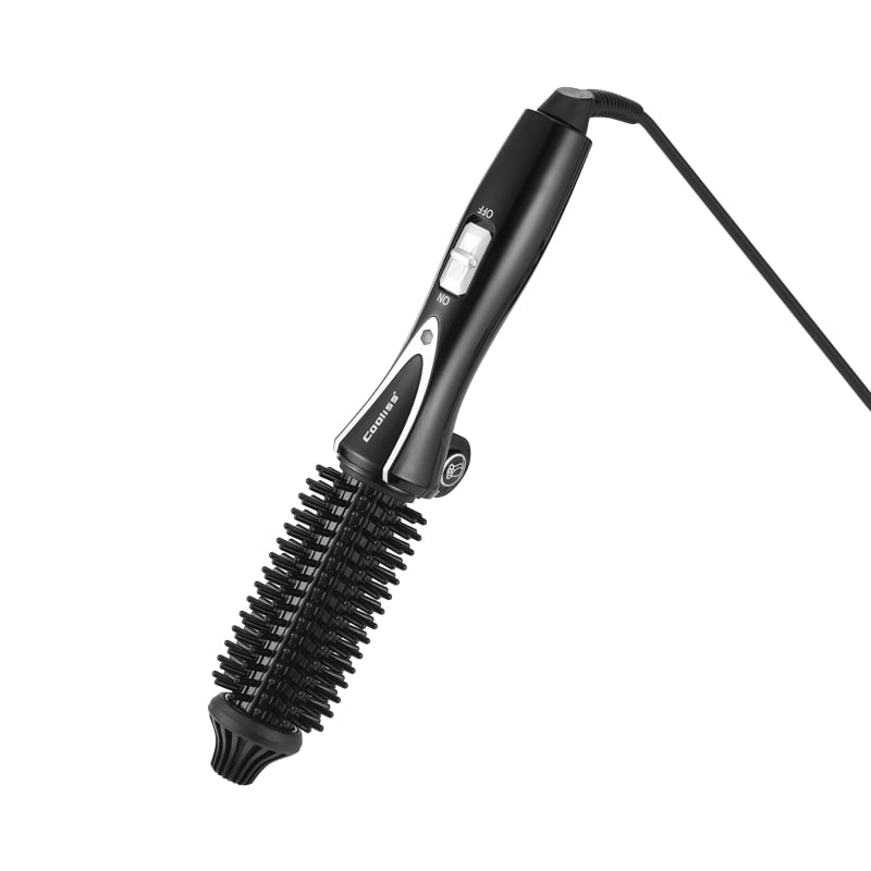 Curling Iron Brush, Dual Voltage Travel 1 Inch Ceramic Tourmaline Ionic