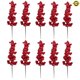 thumbnail image 3 of Ramas Bayas Acebo Tallos Artificiales 10 para Navidad () Rojo, 3 of 9