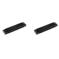thumbnail image 1 of 2X Instrument de Musique pour Enfants 32 Trous Métal Bouche d'Harmonica Noire, 1 of 4
