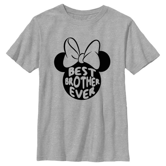 Boy's Minnie Mouse Best Brother Ever Ears Graphic T-Shirt