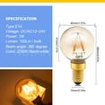 thumbnail image 2 of Ruiandsion E14 LED Light Bulb AC/DC 12-24V G40 LED Replacement Light Bulbs for Chandelier Wall Lamp Home Lighting 2200K Warm White 10pcs, 2 of 7