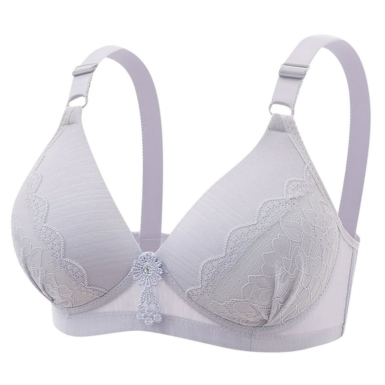 Lopecy-Sta Rimless Bra Thin Cup Girl Sexy Comfortable Lace Underwear Womens  Bras Deals Clearance Bralettes for Women White