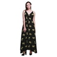 thumbnail image 1 of Bimba Butterfly Ladies Printed Resort Maxi DrawstringÂ&nbsp;DressÂ&nbsp;Spaghetti Strap Beach Wear-Large, 1 of 4