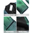 thumbnail image 5 of COOFANDY Mens Fashion Dress Suit Jacket Slim Fit Casual One Button Lapel Blazer Party Wedding Dinner Prom Tuxedo, 5 of 6