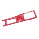 thumbnail image 1 of Cubierta del panel de la palanca de cambios del coche, duradera, de fácil instalación, compatible con JL Fibra de carbono roja, 1 of 7