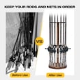 thumbnail image 4 of Ghosthorn Circular Fishing Rod Stand - Charcoal Burnt Color, Sturdy & Practical Organizer for Anglers' Fishing Gear, 4 of 7