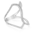 thumbnail image 2 of SuperJeweler Sterling Silver Cubic Zirconia Spatial Ring For Women, 2 of 7