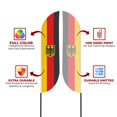 thumbnail image 2 of Germany Sign feather flag for Outdoor by Mavis Printing | 11.5 FEET Long Polyester Outdoor Banner Flag for Easy Hang | HD Print Swooper I Flag Only to Advertise Germany | Made in USA I Flag Only, 2 of 5