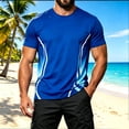 thumbnail image 4 of JTSRKL Mens Quick Dry Shirts Printed Crewneck Short Sleeve Breathable Lightweight Tees Summer Gym Training Big Size Active Sport Tops, 4 of 9