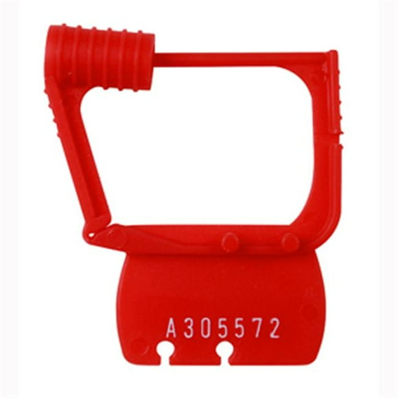 Cardinal Scale CAPS Plastic Seal Bag of 50 Individually Numbered, Red