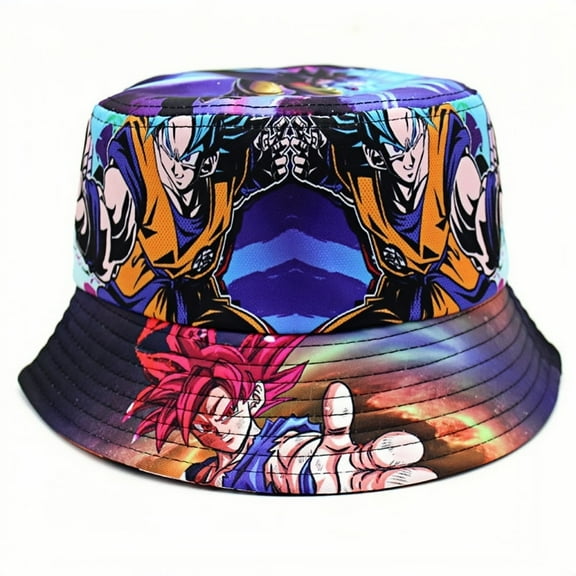 Dragon Anime Ball Cartoon Bucket Hat - UV Protection Unisex Summer Hat, Outdoor Festival Must