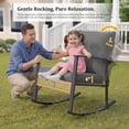 thumbnail image 3 of Deersky 4 Pieces Outdoor Patio Furniture Set with 2 All-Weather Wicker Rocking Chairs, Loveseat and Coffee Table, Easy Assembly for Balcony, Porch, Backyard, 3 of 9