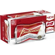 Angle View: Budweiser Beer, 8 pack, 11.3 fl oz cans
