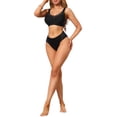thumbnail image 2 of INSPIRE CHIC Women's V-Neck Mesh Full Coverage Wireless Soft Cup Wide Adjustable Straps Minimizer Bras 3XL Black, 2 of 5