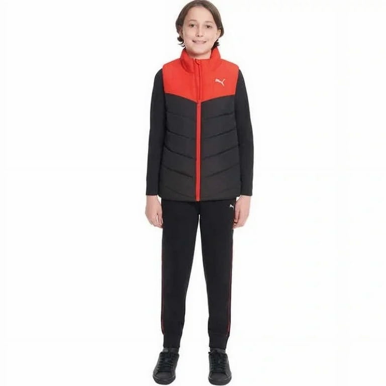 PUMA Kids 3 piece Vest Set Red Size XS 5 6