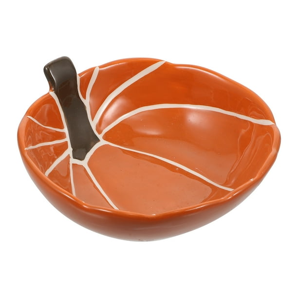 Hemoton Bowl Candy Pumpkin Trick Or Treat Party Snack Fruit Cauldron