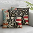 thumbnail image 3 of Autua Skull Statue Punk Graphic Decorative Square Pillow Cover for Home Couch Living Room Bed Sofa - 1PC 12x12in, 3 of 5